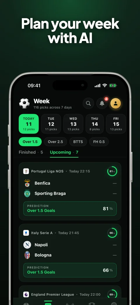 Goalii app — Plan your week